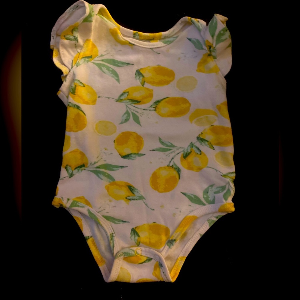 Lemon 3-6 Month Onesie